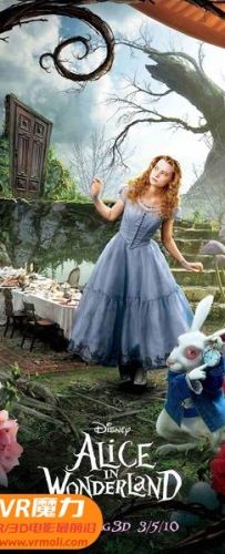 【爱丽丝梦游仙境 3D Alice in Wonderland 3D】3D红蓝电影下载_国语版_1080P_高清蓝光压制_网盘